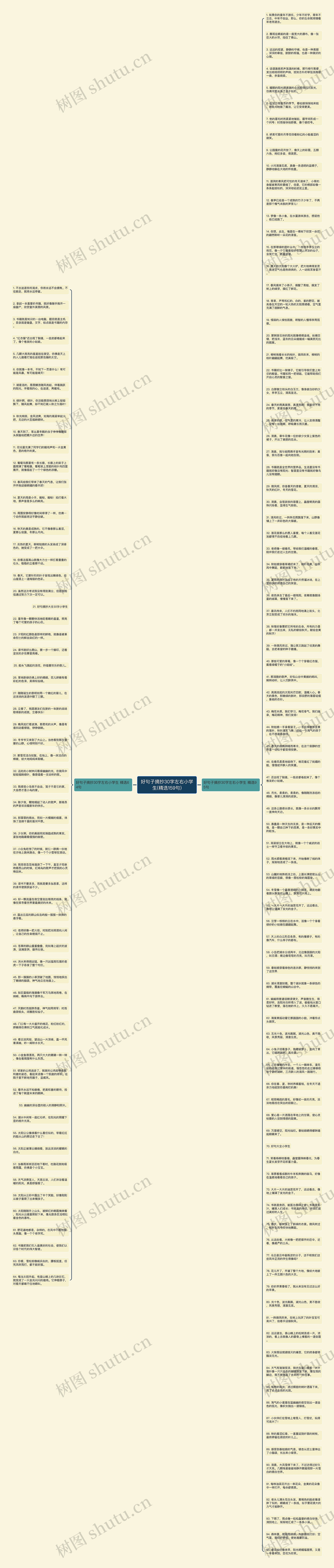 好句子摘抄30字左右小学生(精选159句)思维导图