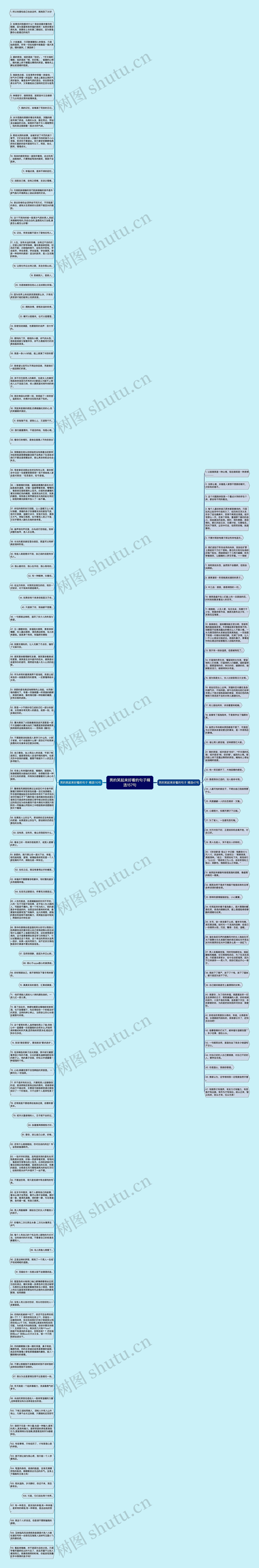 男的笑起来好看的句子精选157句思维导图