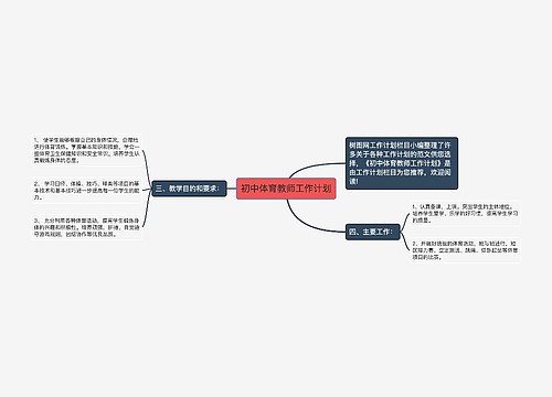 初中体育教师工作计划