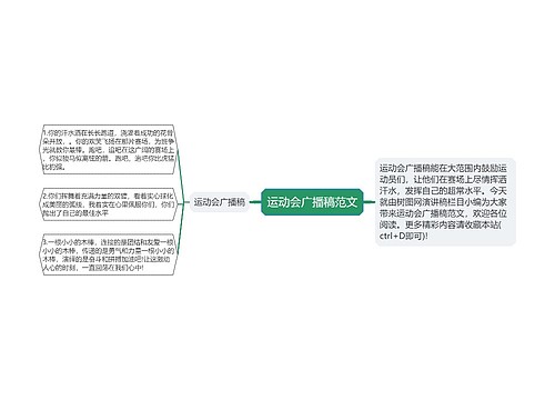 运动会广播稿范文