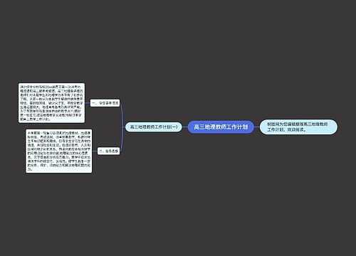 高三地理教师工作计划