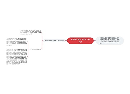 高三语文教师下学期工作计划