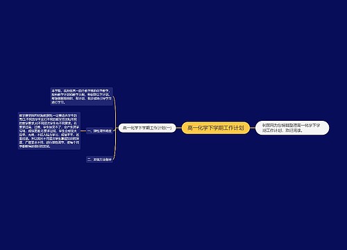 高一化学下学期工作计划