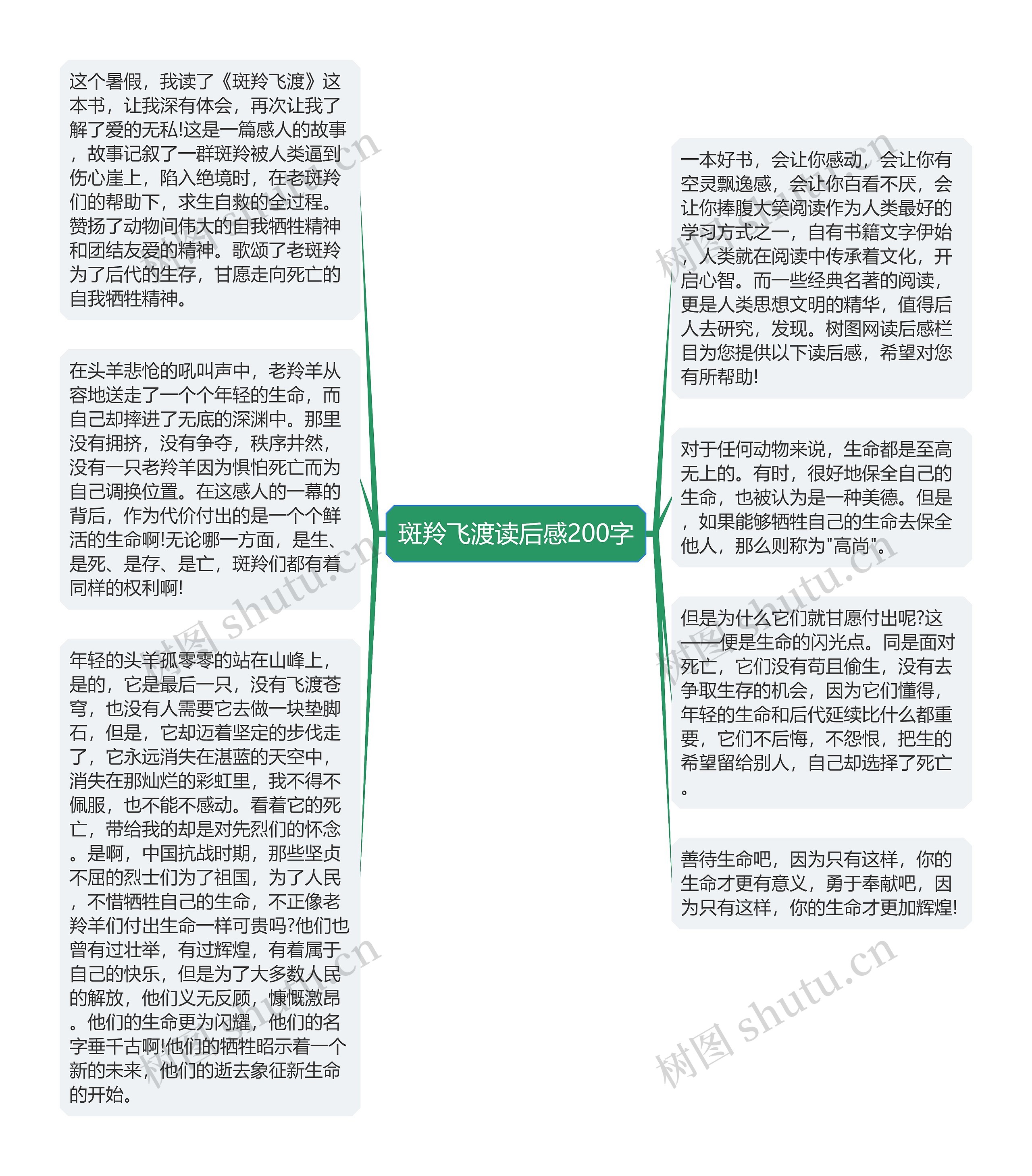 斑羚飞渡读后感200字思维导图