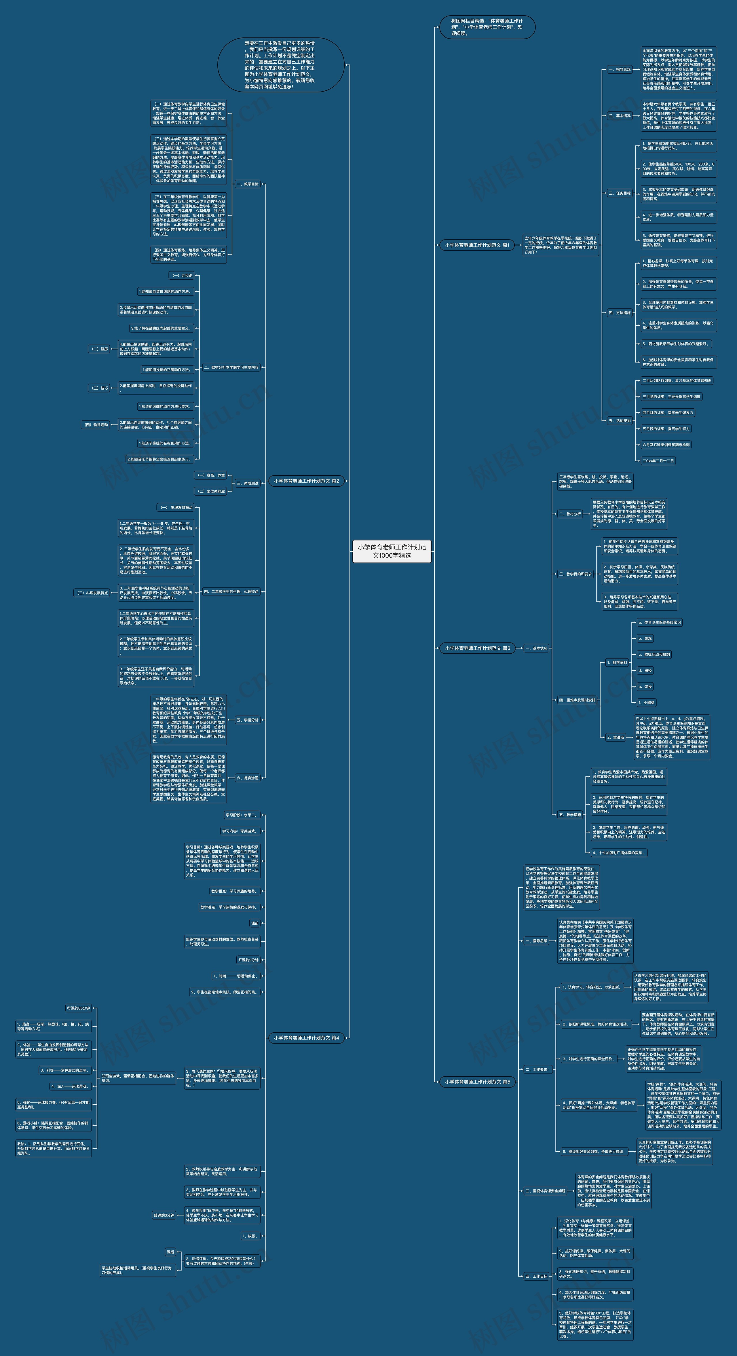 小学体育老师工作计划范文1000字精选思维导图