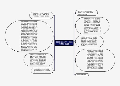 高二作文1000字：《老人与海鸥》读后感