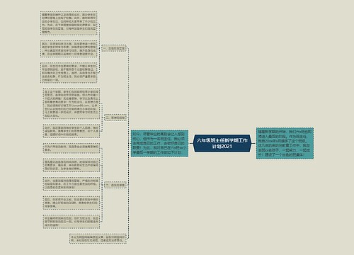 六年级班主任新学期工作计划2021