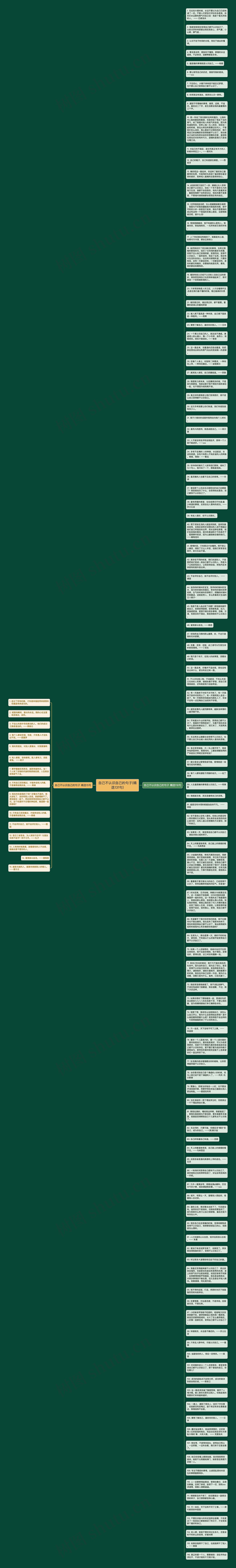 自己不认识自己的句子(精选131句)思维导图