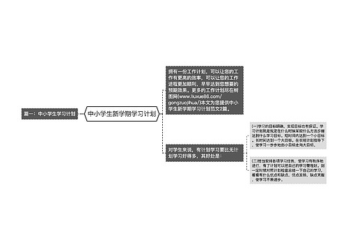 中小学生新学期学习计划