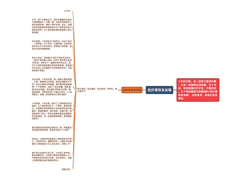 校庆领导发言稿