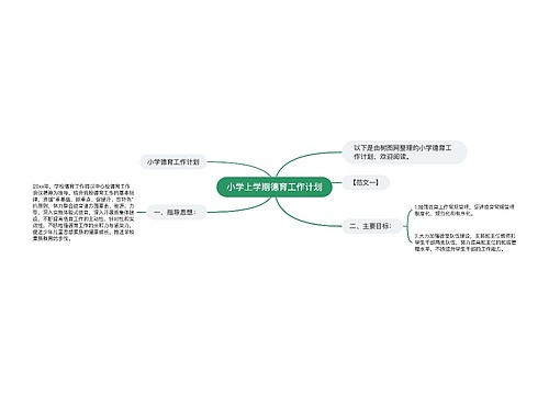 小学上学期德育工作计划