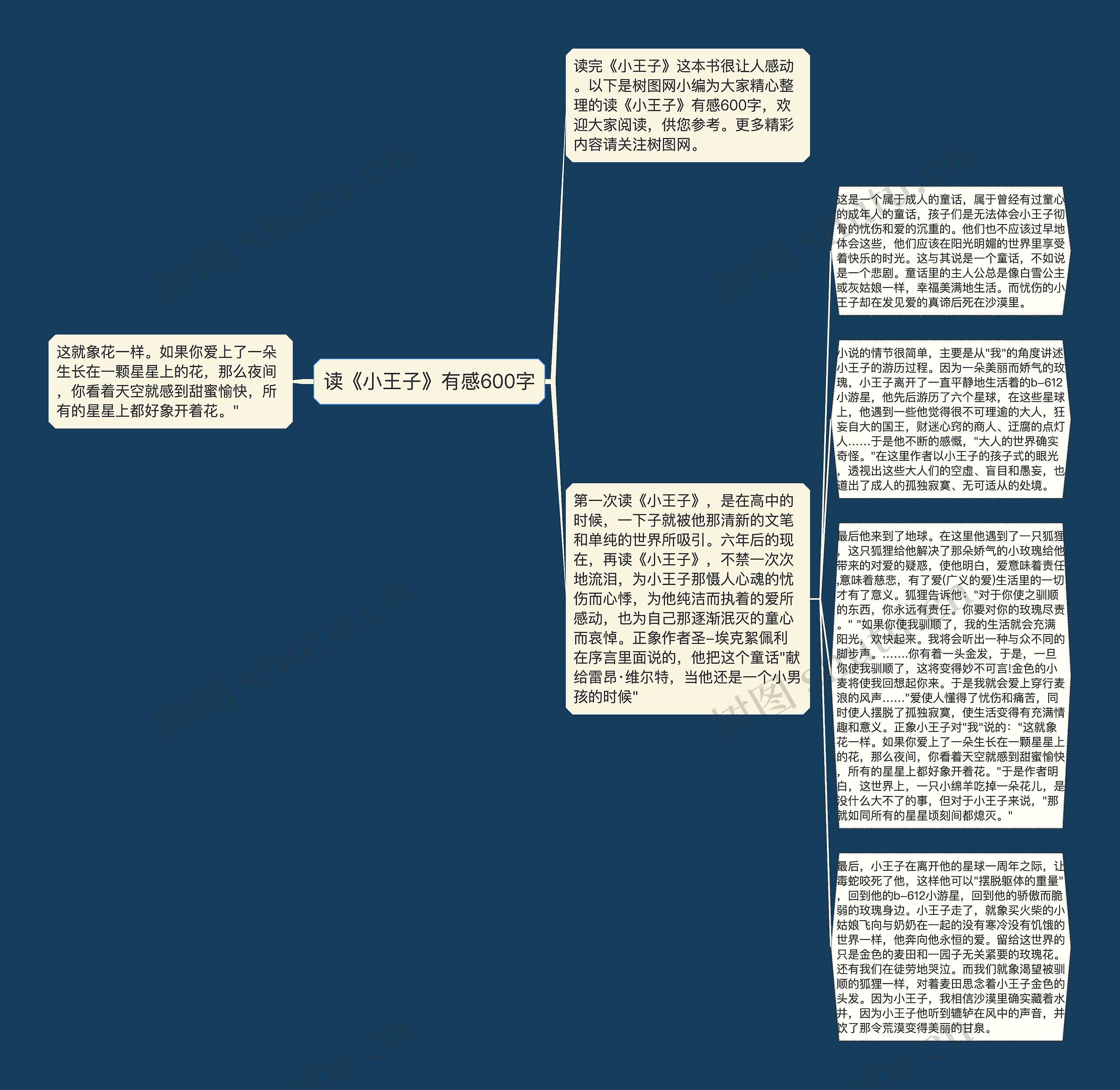 读《小王子》有感600字思维导图