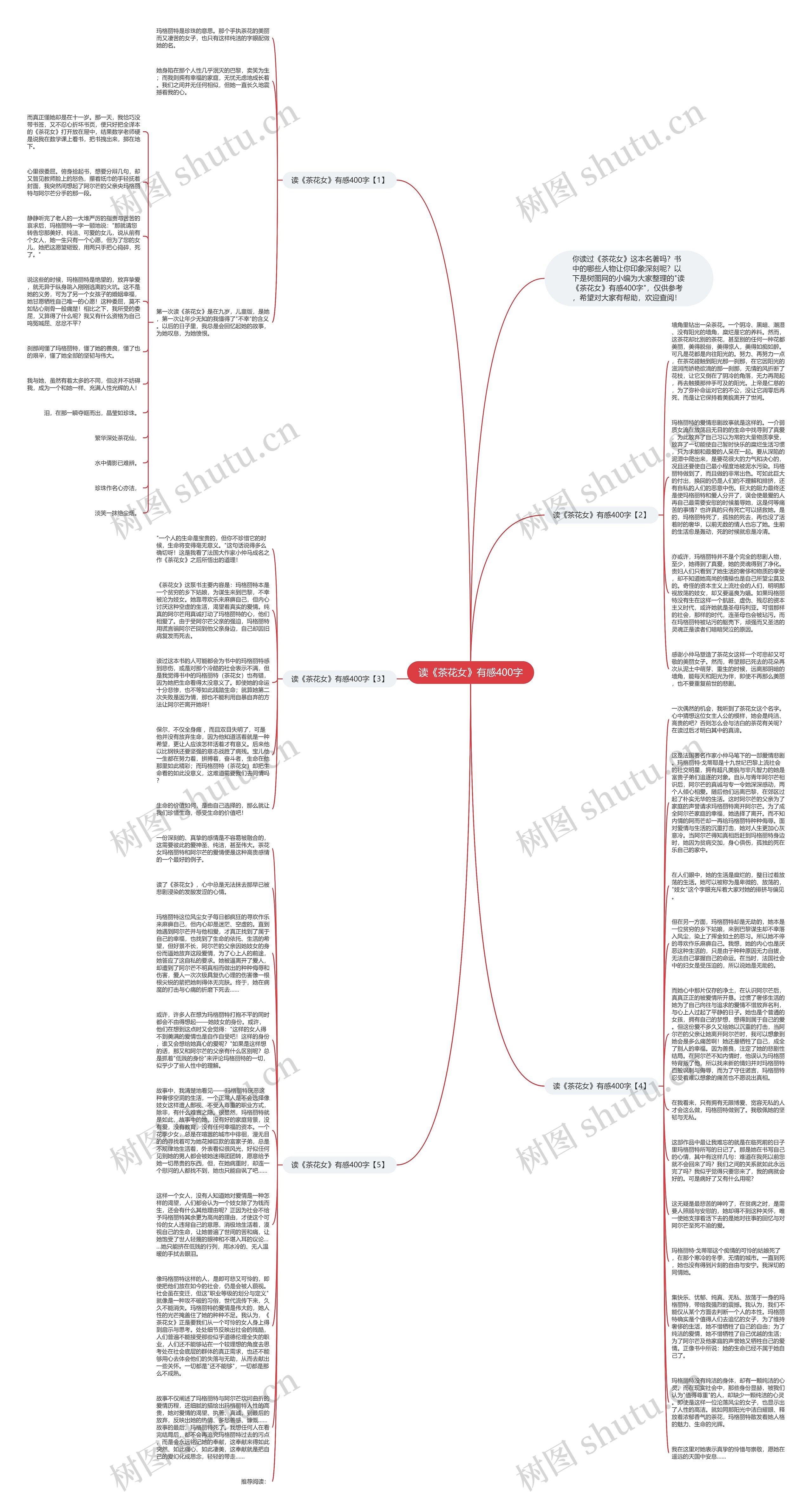 读《茶花女》有感400字思维导图