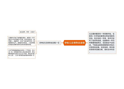 学校元旦领导发言稿