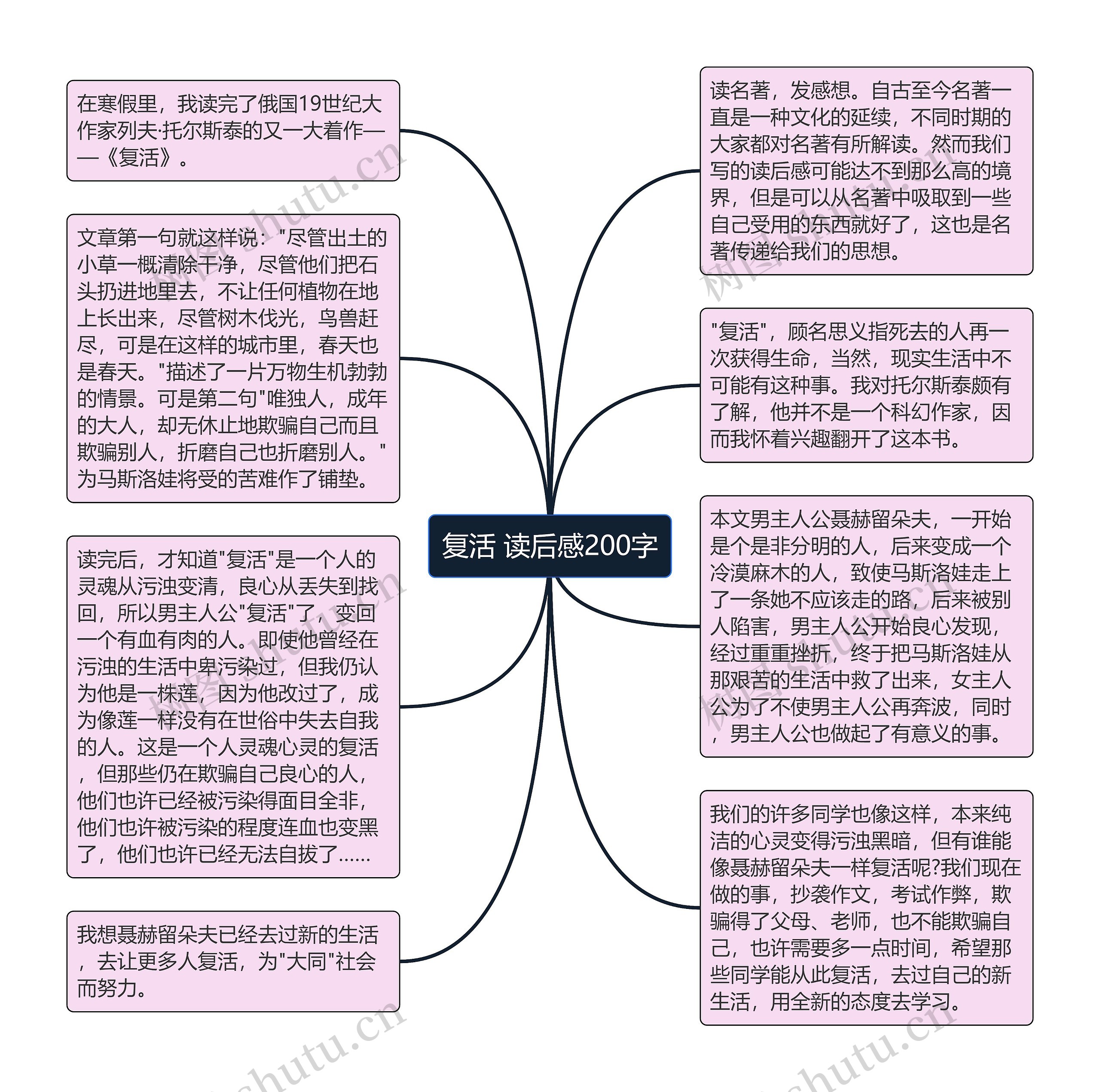 复活 读后感200字