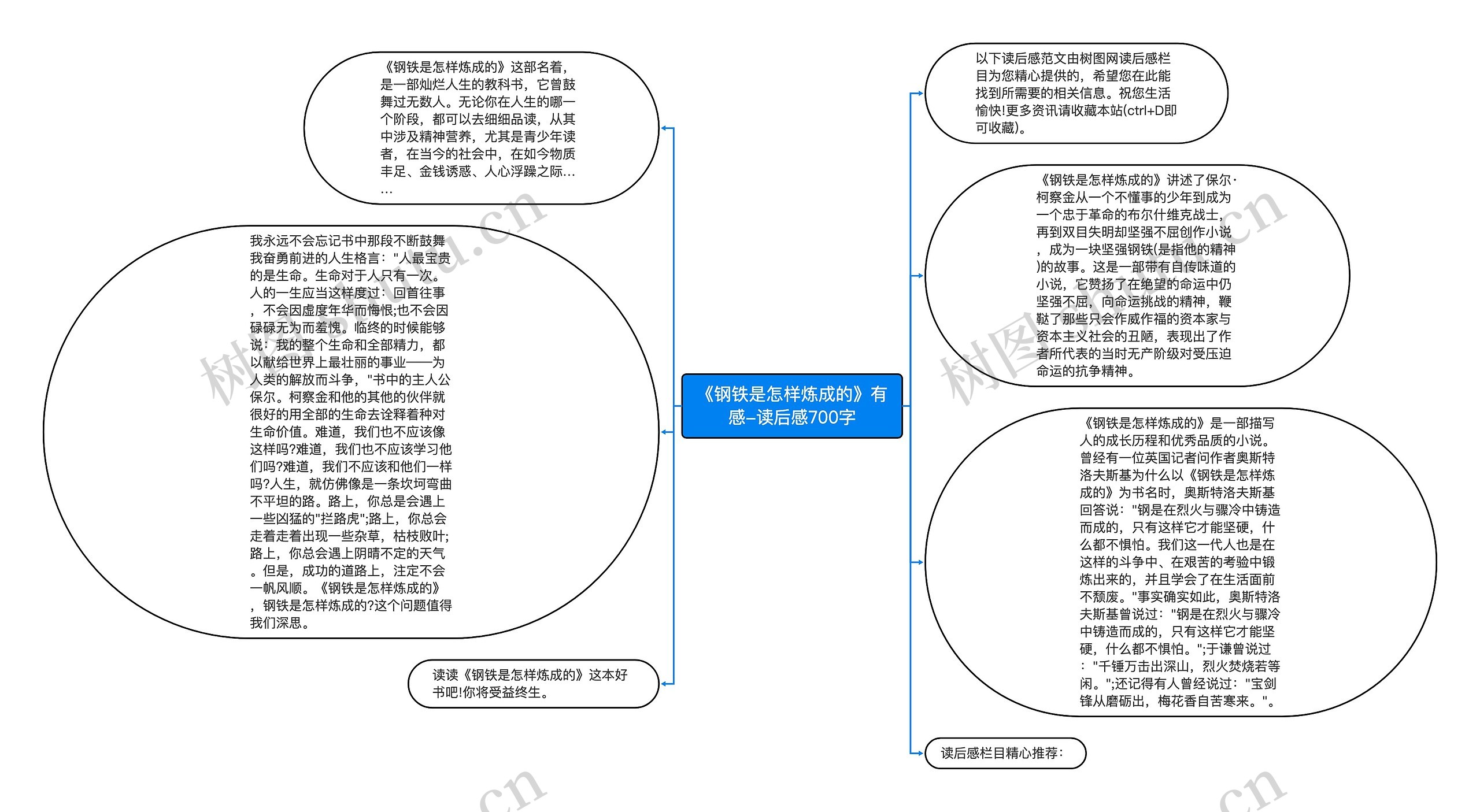 《钢铁是怎样炼成的》有感-读后感700字思维导图