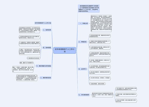 初中体育教师个人工作计划