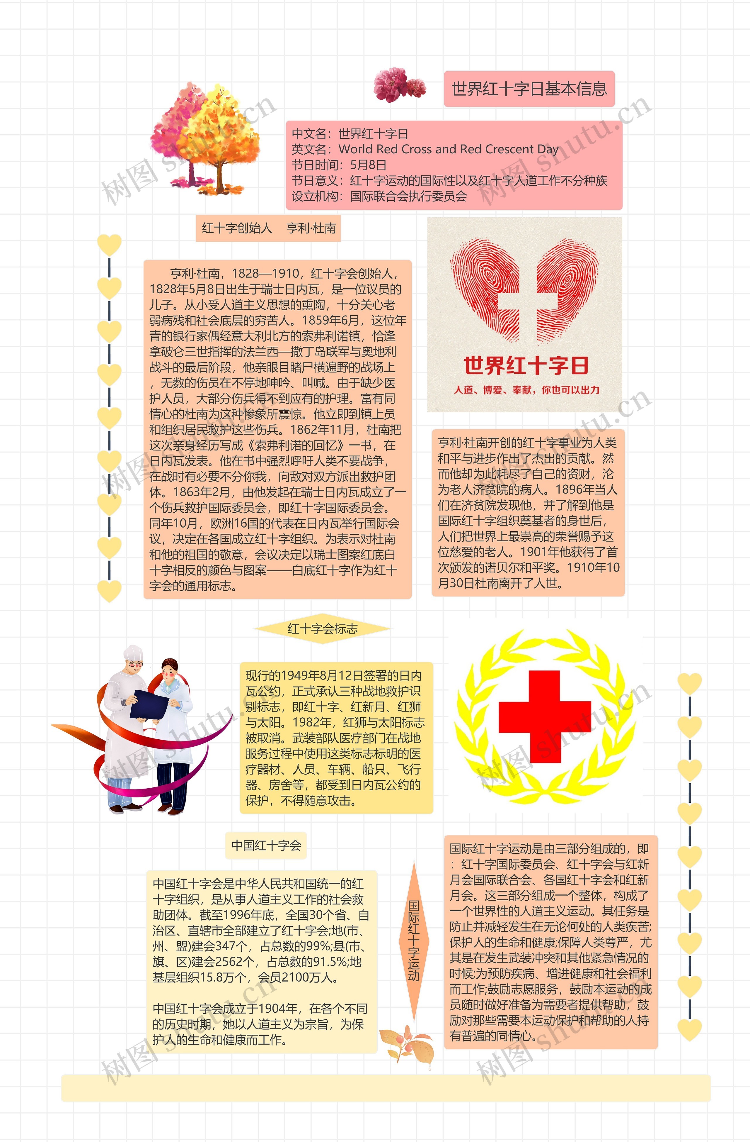 红十字日思维导图