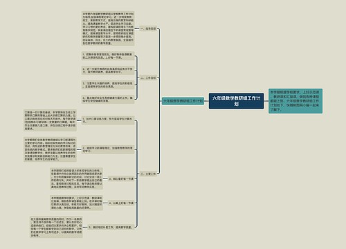 六年级数学教研组工作计划