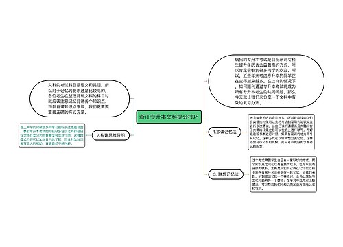 浙江专升本文科提分技巧