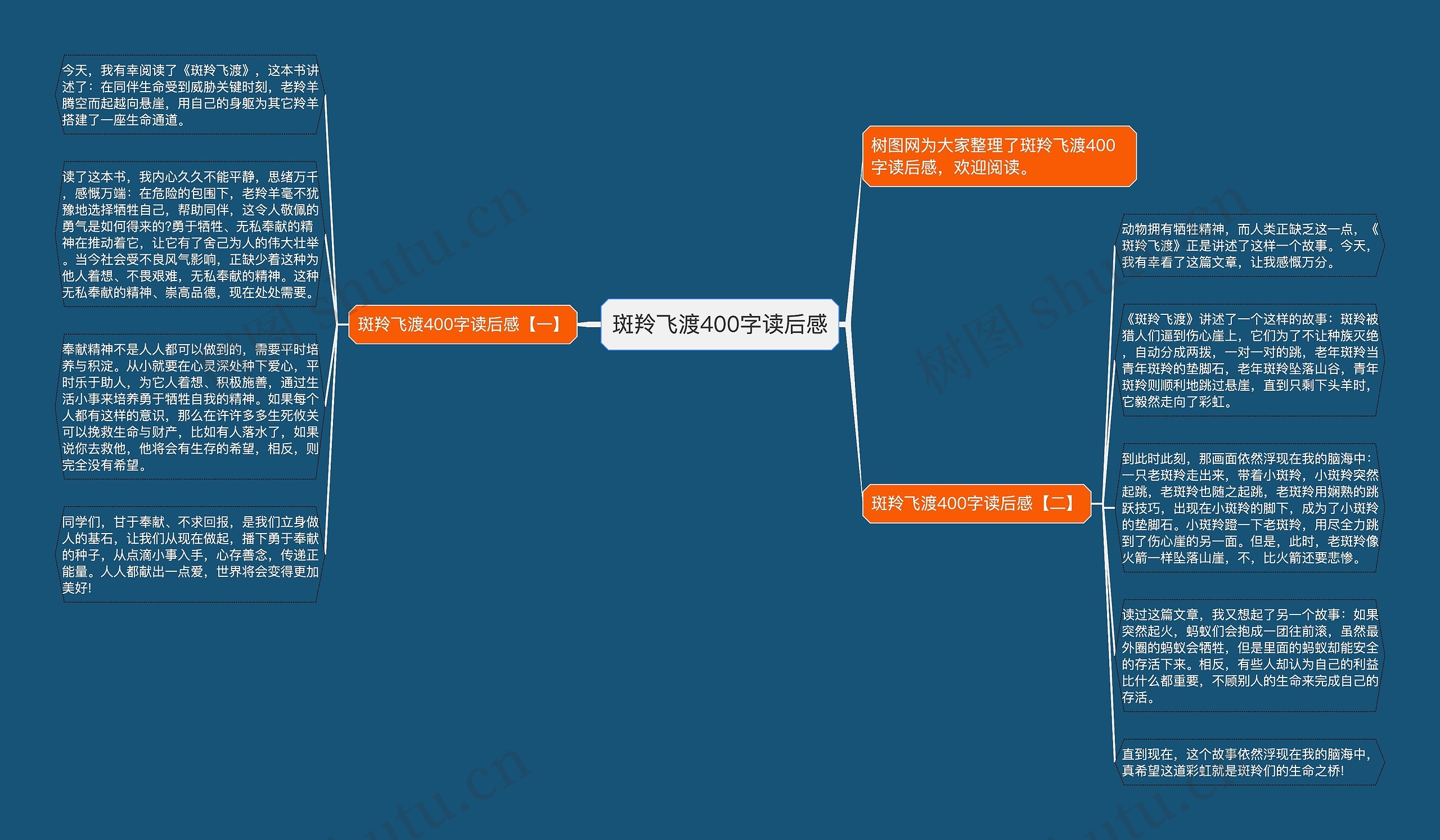 斑羚飞渡400字读后感思维导图