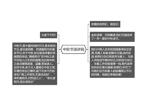 中秋节演讲稿