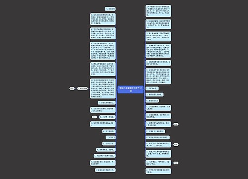 学校六年级班主任工作计划