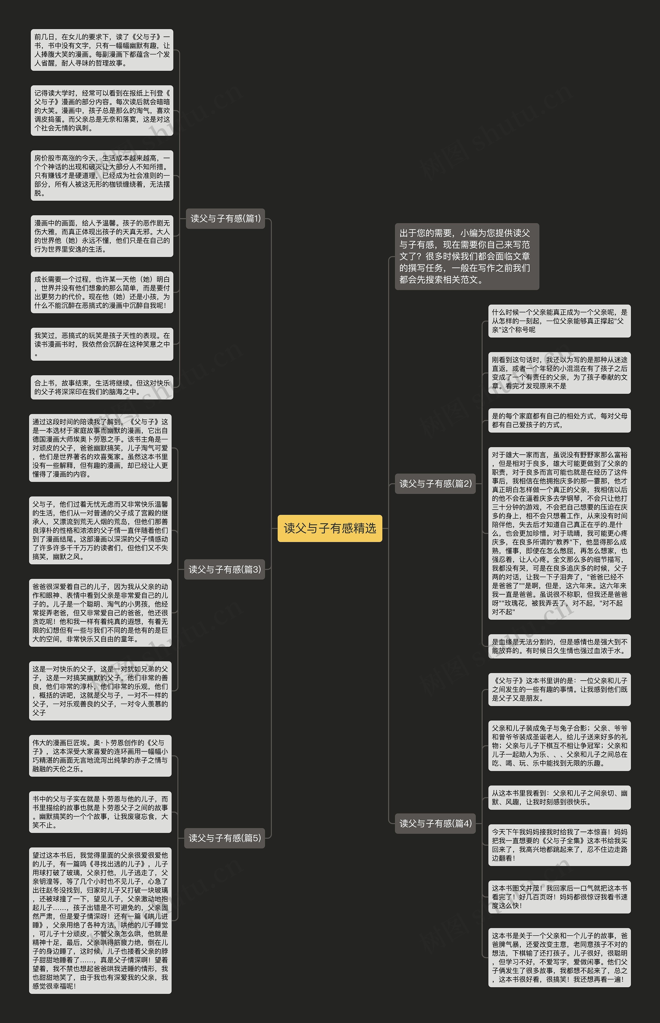 读父与子有感精选思维导图