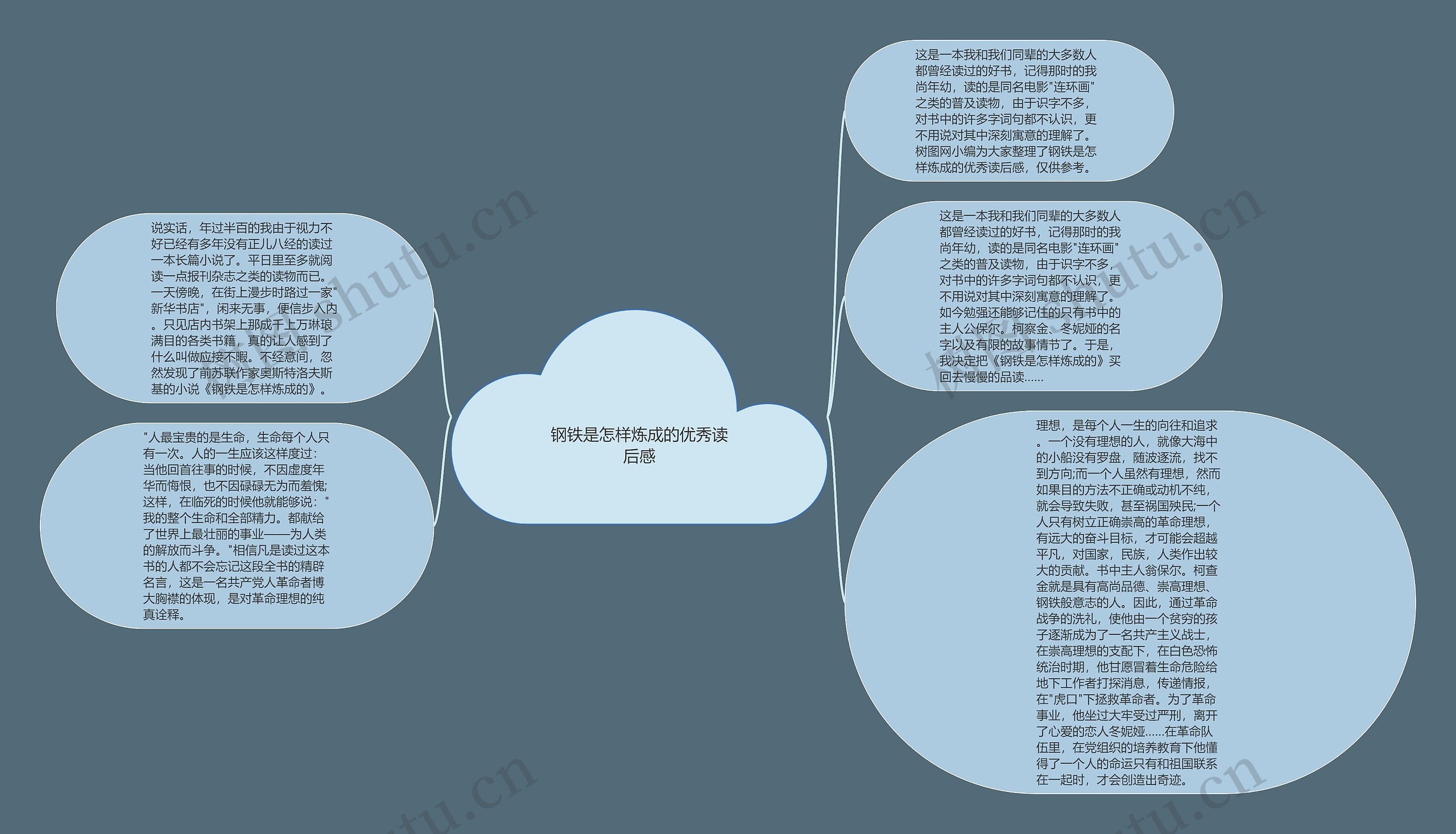 钢铁是怎样炼成的优秀读后感思维导图