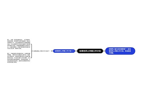 地理老师上学期工作计划