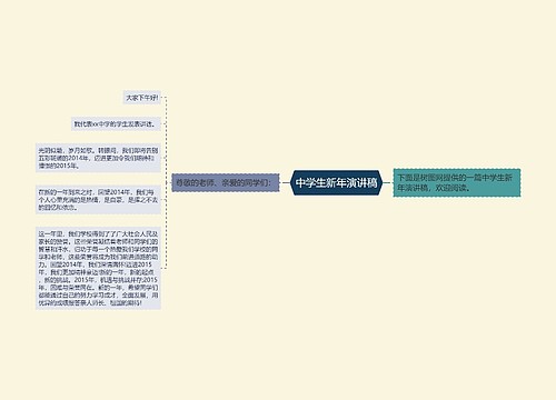 中学生新年演讲稿