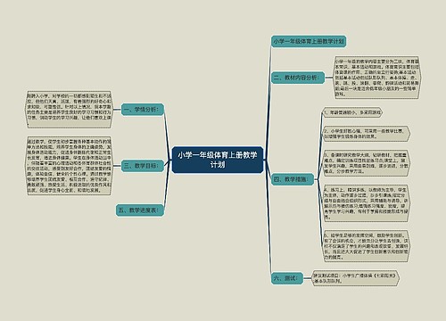 小学一年级体育上册教学计划