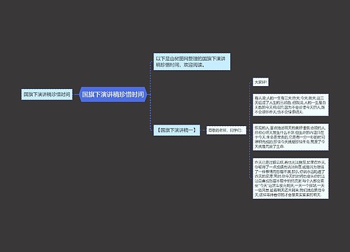 国旗下演讲稿珍惜时间