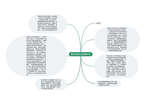 鼠年年会员工发言稿2020