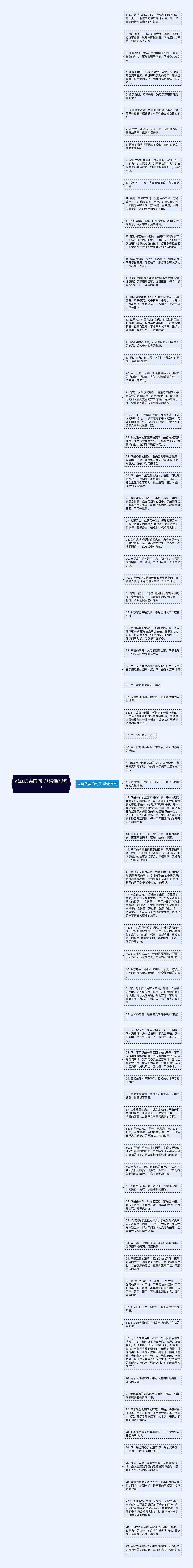 家庭优美的句子(精选79句)