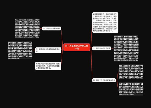 初一英语教学上学期工作计划