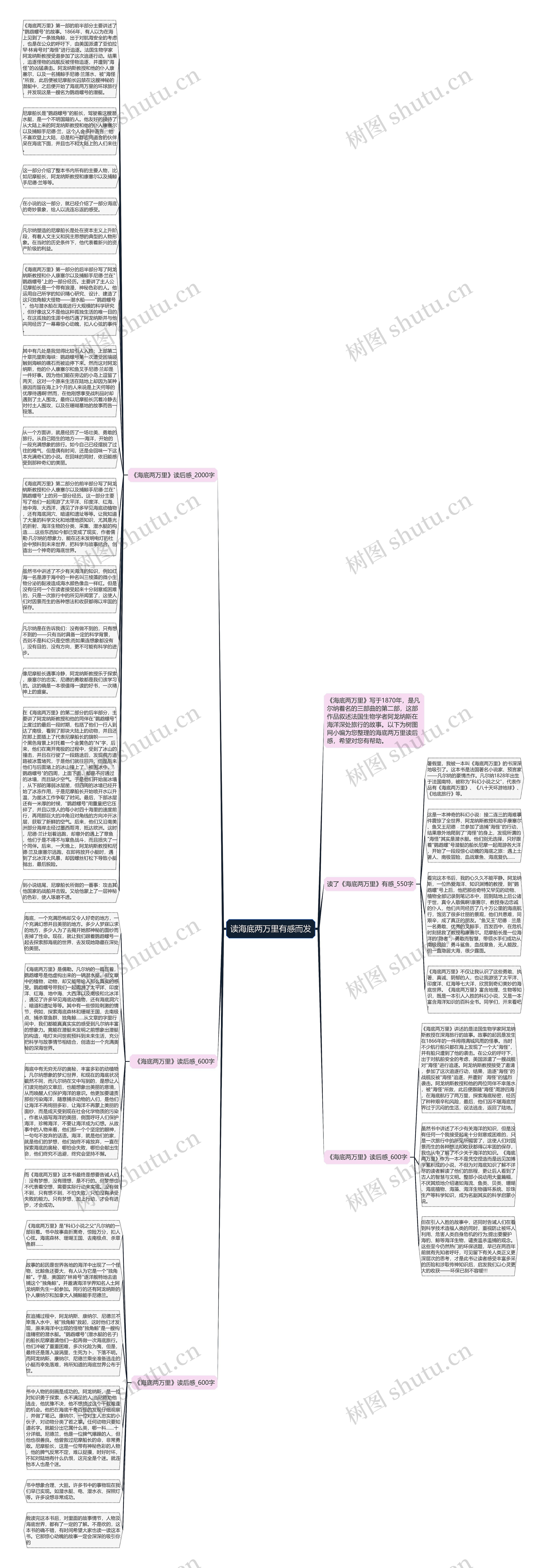 读海底两万里有感而发思维导图