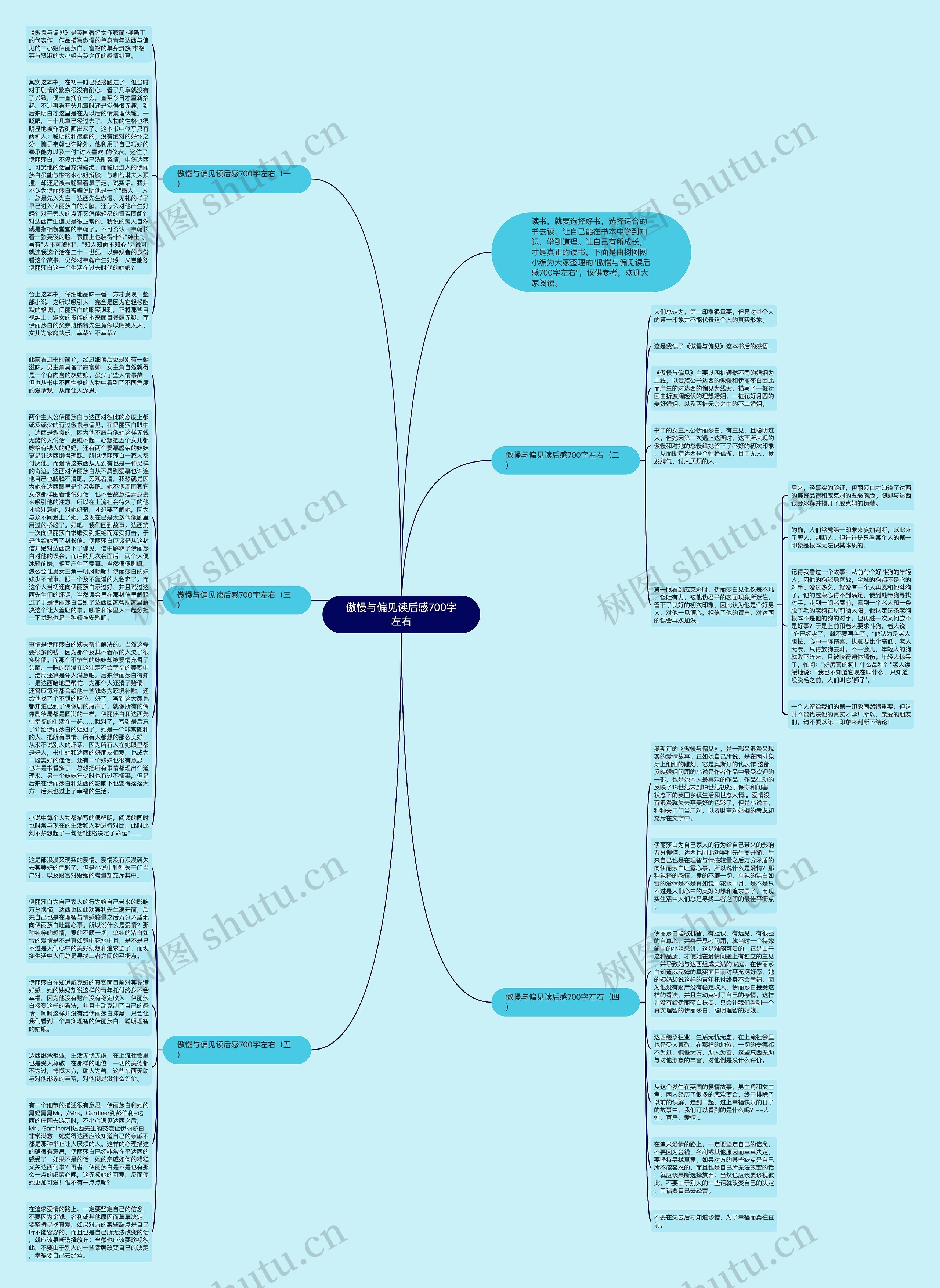 傲慢与偏见读后感700字左右思维导图