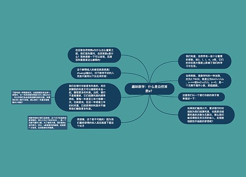 趣味数学:什么是自然常数e? 趣味数学:什么是自然常数e?