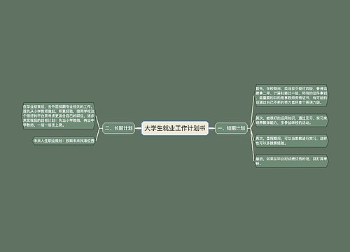 大学生就业工作计划书