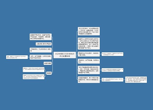 AQA物理GCSE阶段知识点之能量转移