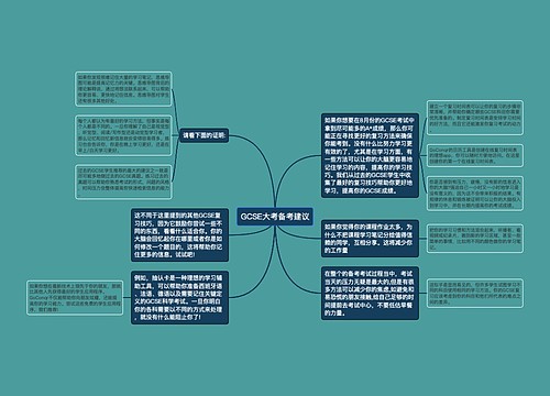 GCSE大考备考建议 GCSE大考备考建议