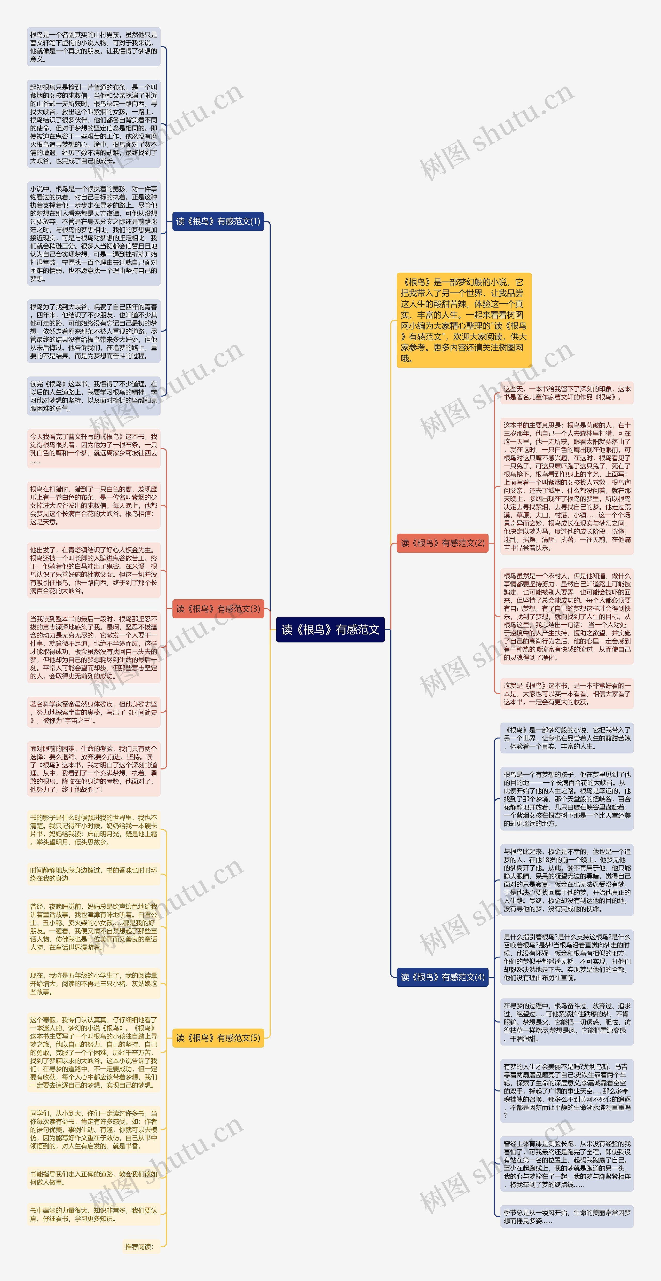 读《根鸟》有感范文思维导图