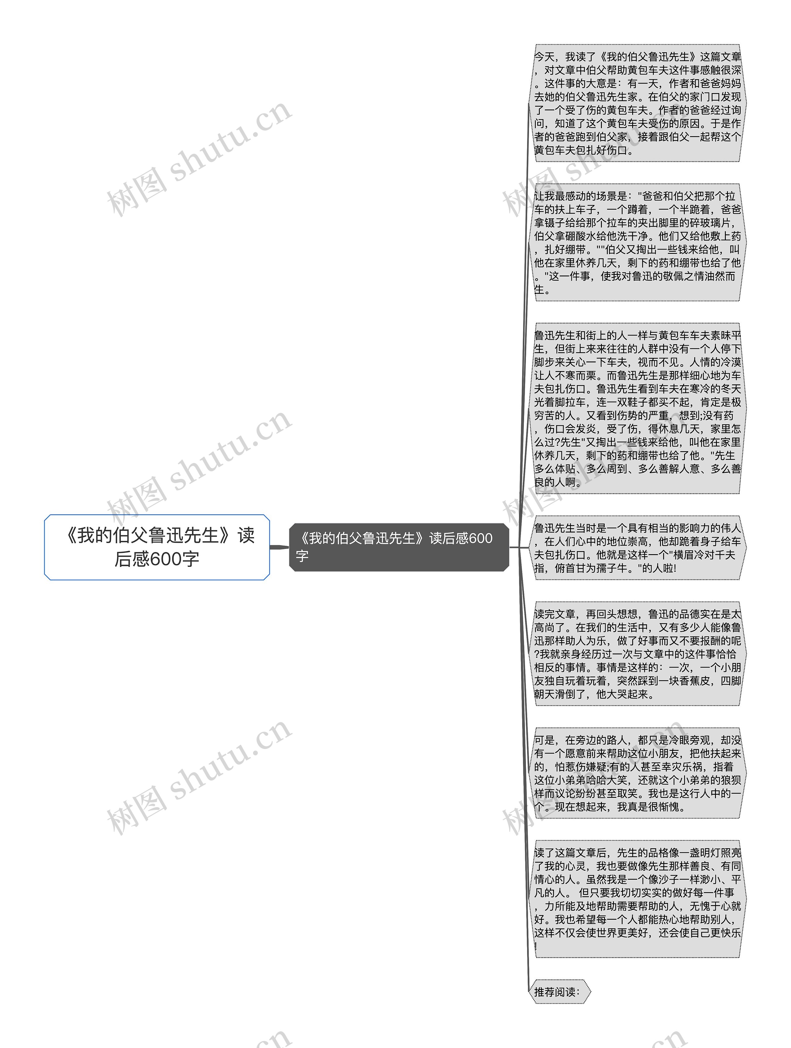 《我的伯父鲁迅先生》读后感600字