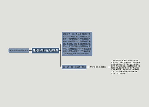 建党94周年党员演讲稿