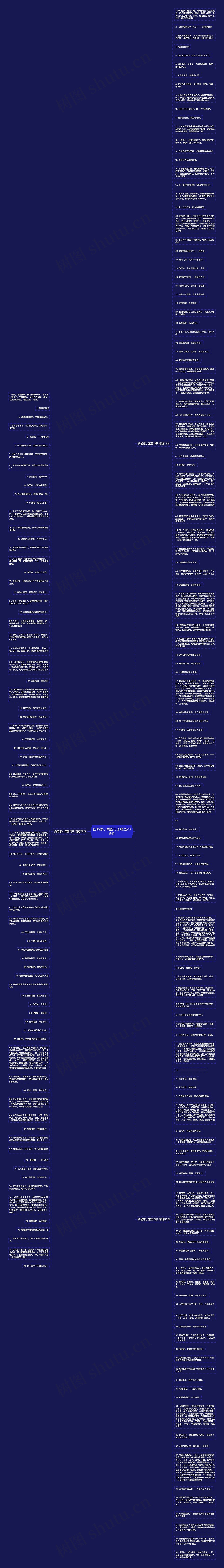 奶奶家小菜园句子精选205句思维导图