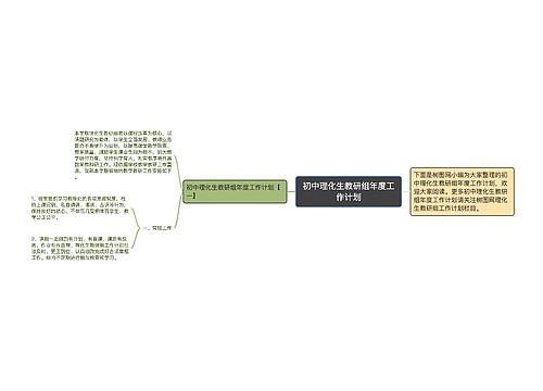 初中理化生教研组年度工作计划