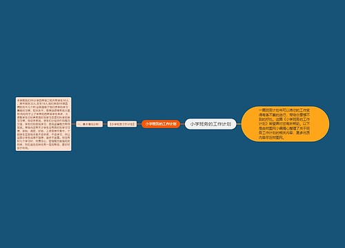 小学班务的工作计划