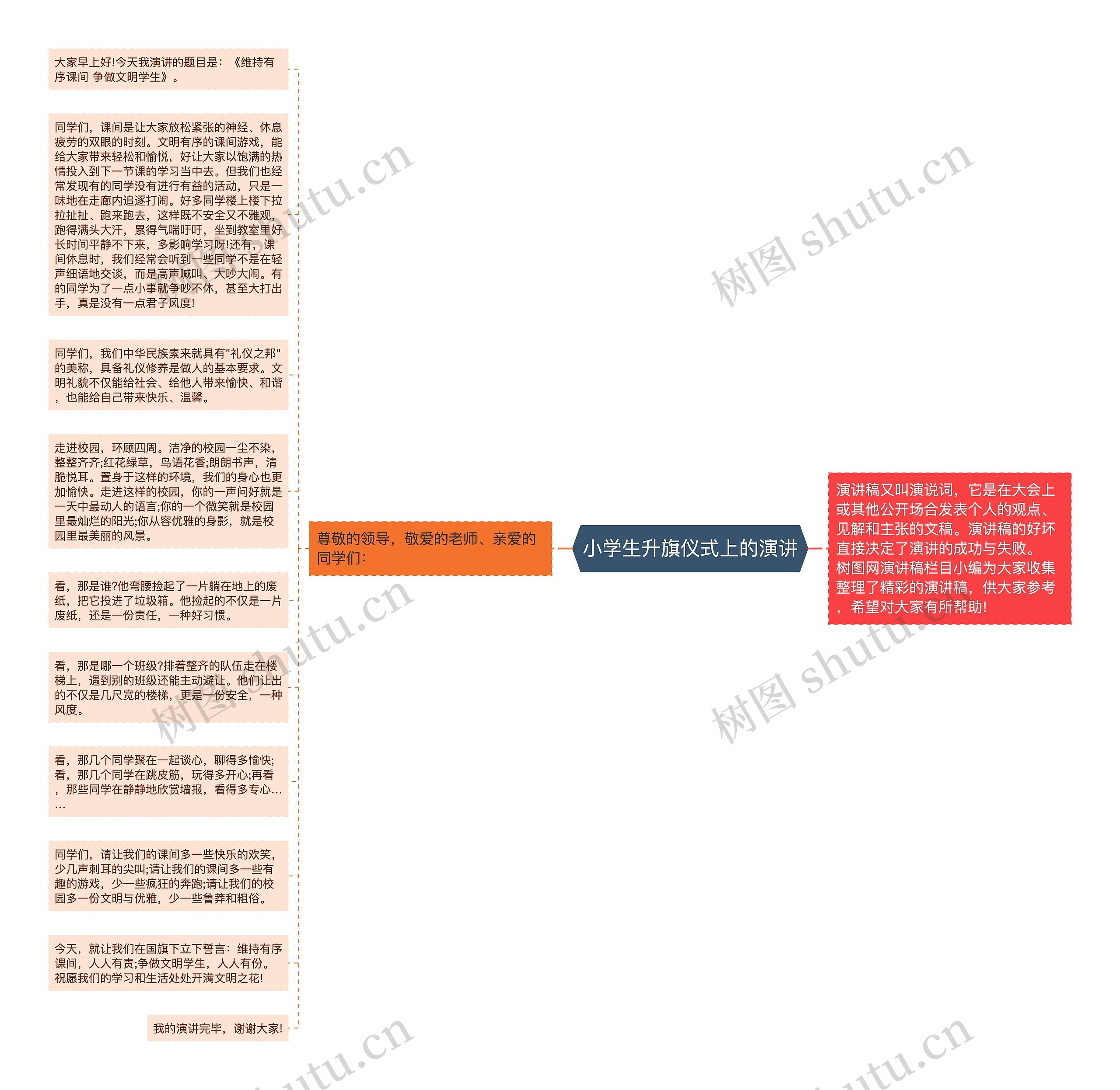 小学生升旗仪式上的演讲