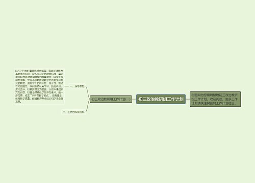 初三政治教研组工作计划